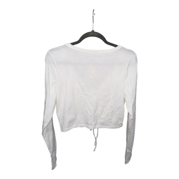 Aeropostale Long Sleeve Scoop Neck Crop Top - Picture 2 of 5